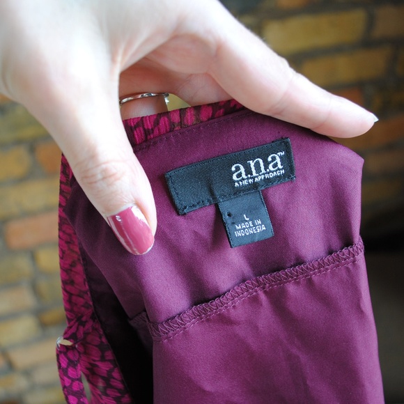 NWT A.N.A. Layered Ruffle Tank - Picture 7 of 8